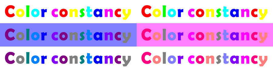 Color constancy